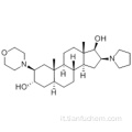 (2b, 3a, 5a, 16b, 17b) -2- (4-morfolinile) -16- (1-pirrolidinile) edrostano-3,17-diolo CAS 119302-20-4